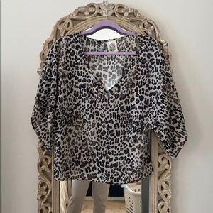 Cheetah print top